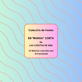 Colección  de fondos física scrap vacaciones en "MANGA" corta