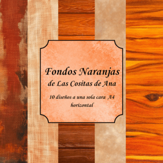 Colección de scrap fisica  Fondos Naranjas A4 horizontal