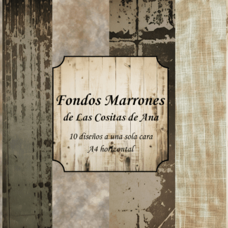 Colección de scrap física FONDOS MARRONES A4 horizontal