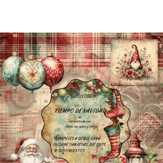 Colección física 30x30 a doble cara TIEMPO DE NAVIDAD