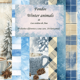 Fondos (fisicos) colección WINTER ANIMALS
