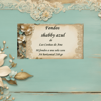 Colección de fondos (impresa) Shabby Azul