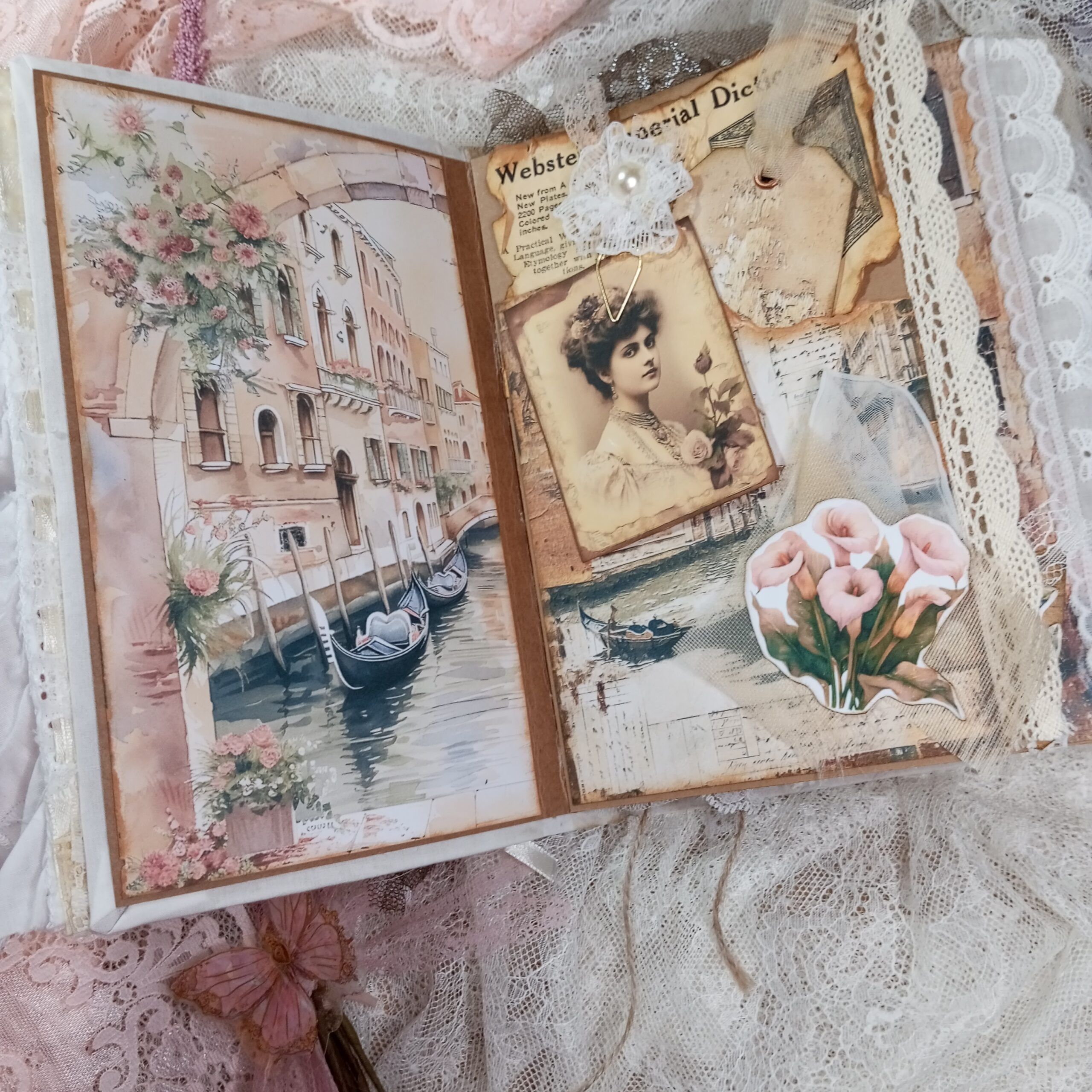 Taller On-line álbum de scrap/ journal Venecia - Imagen 5