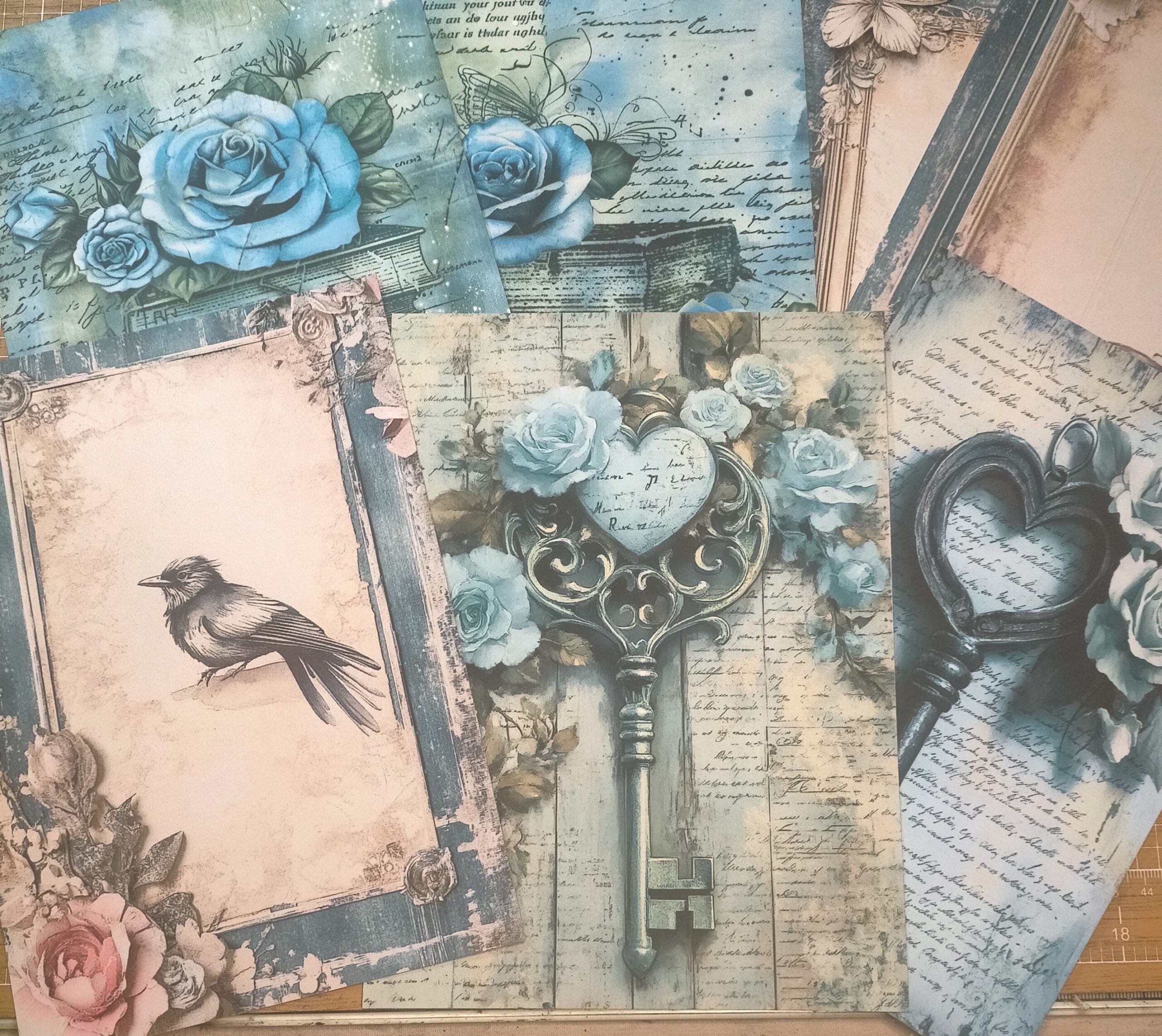 Colección física de tarjetas Azul para Journal - Imagen 2