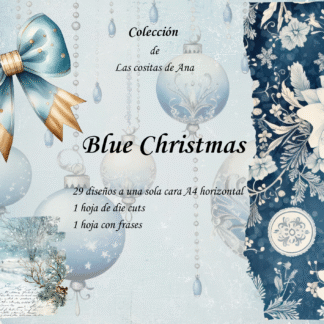 Colección digital Blue Christmas
