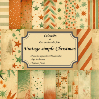 Colección digital Vintage Simple Christmas