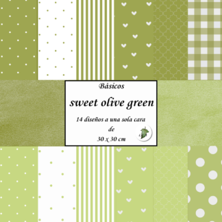Básicos (impresos)Sweet olive green 30x30 cm