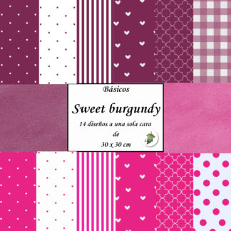 Básicos (impresos)Sweet burgundy 30x30 cm
