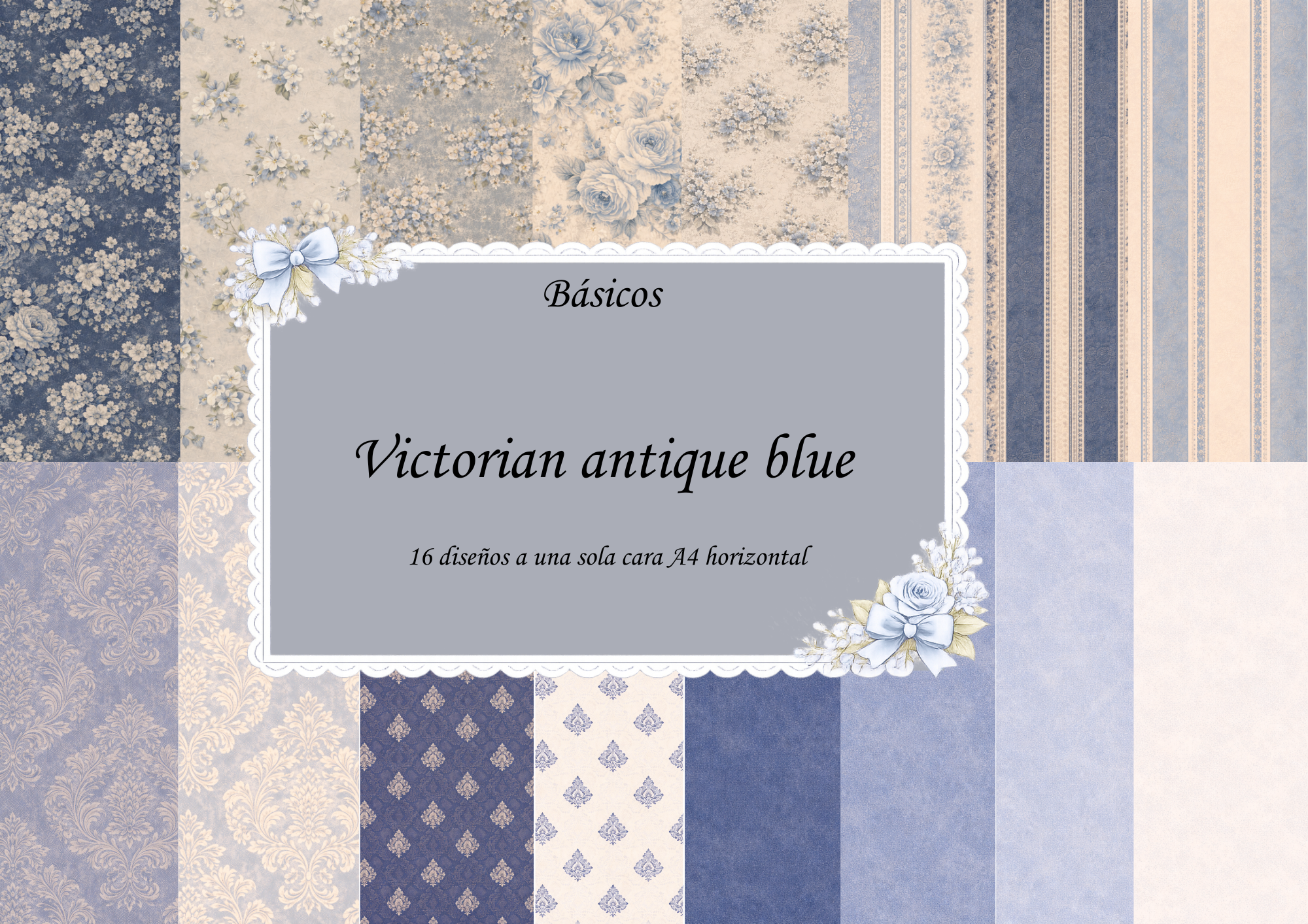 Básicos (físicos) Victorian antique blue