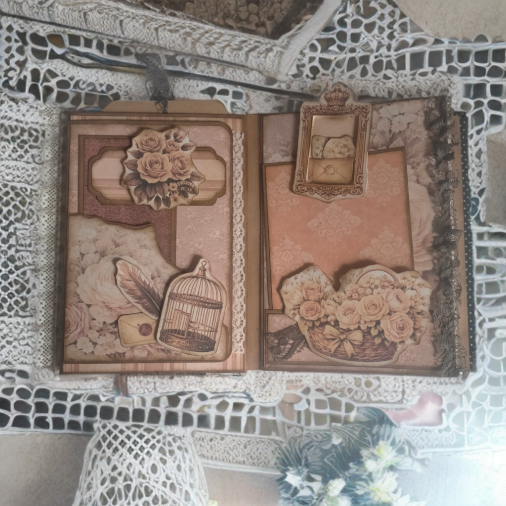Taller On-line journal Victorian antique brown - Imagen 2