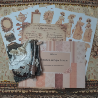 Die cuts y frases (físicos) Victorian antique Brown
