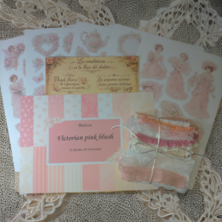 Die cuts y frases (físicos) Victorian pink Blush