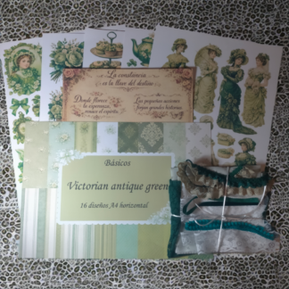 Die cuts y frases (físicos) Victorian antique green