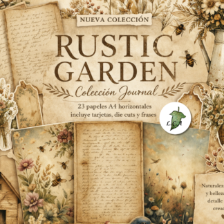 Colección de journal digital Rustic Garden