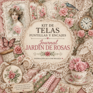 kit a juego journal Jardín de Rosas