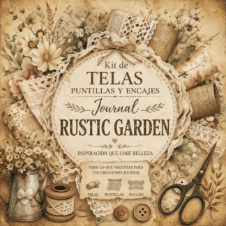 kit a juego journal Rustic Garden