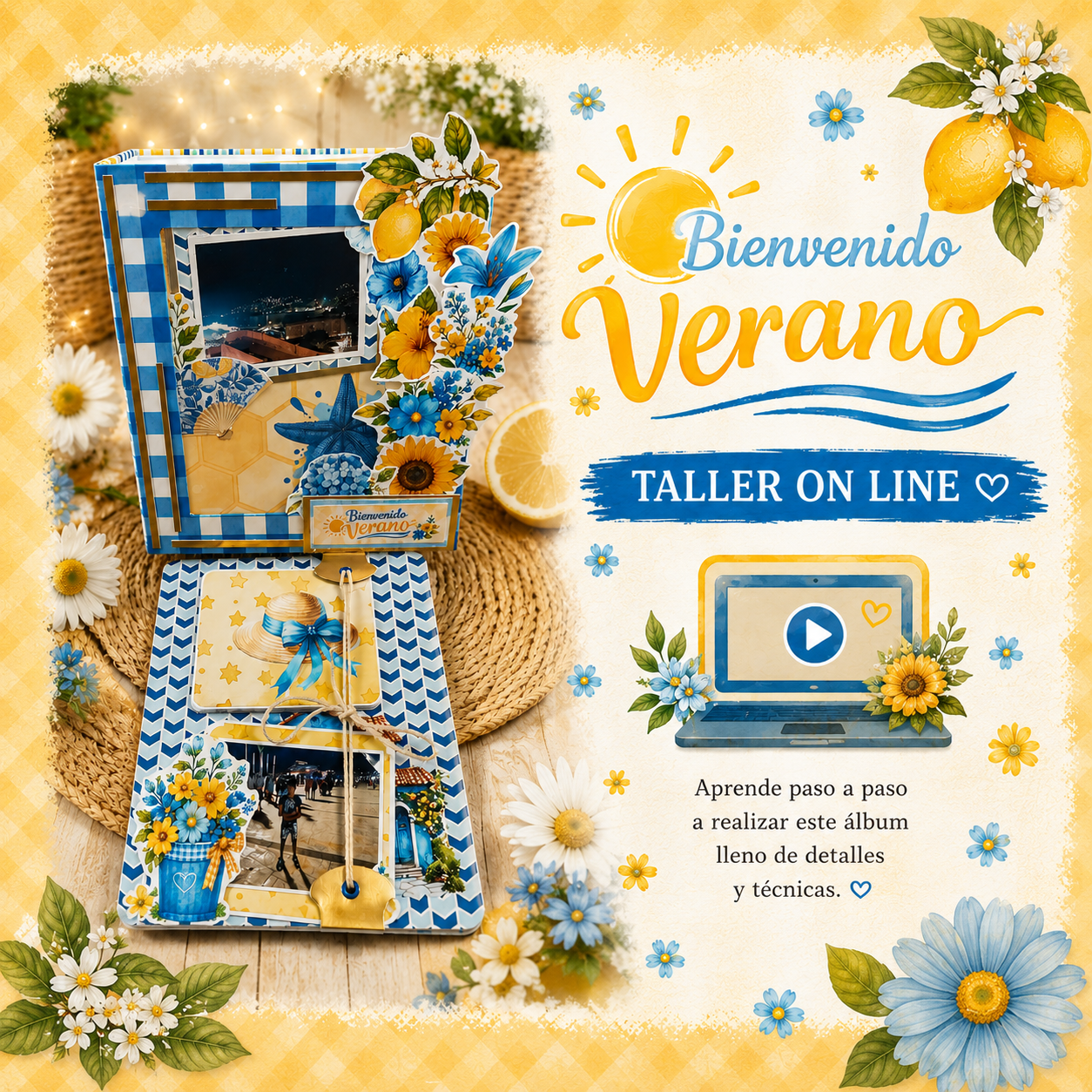 Taller Álbum de scrap Bienvenido verano