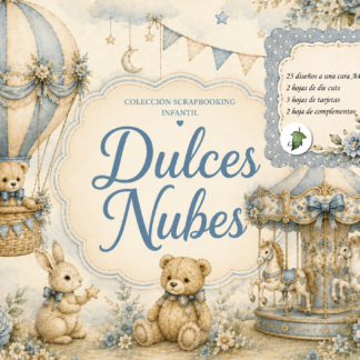 colección (digital ) Dulces Nubes azul