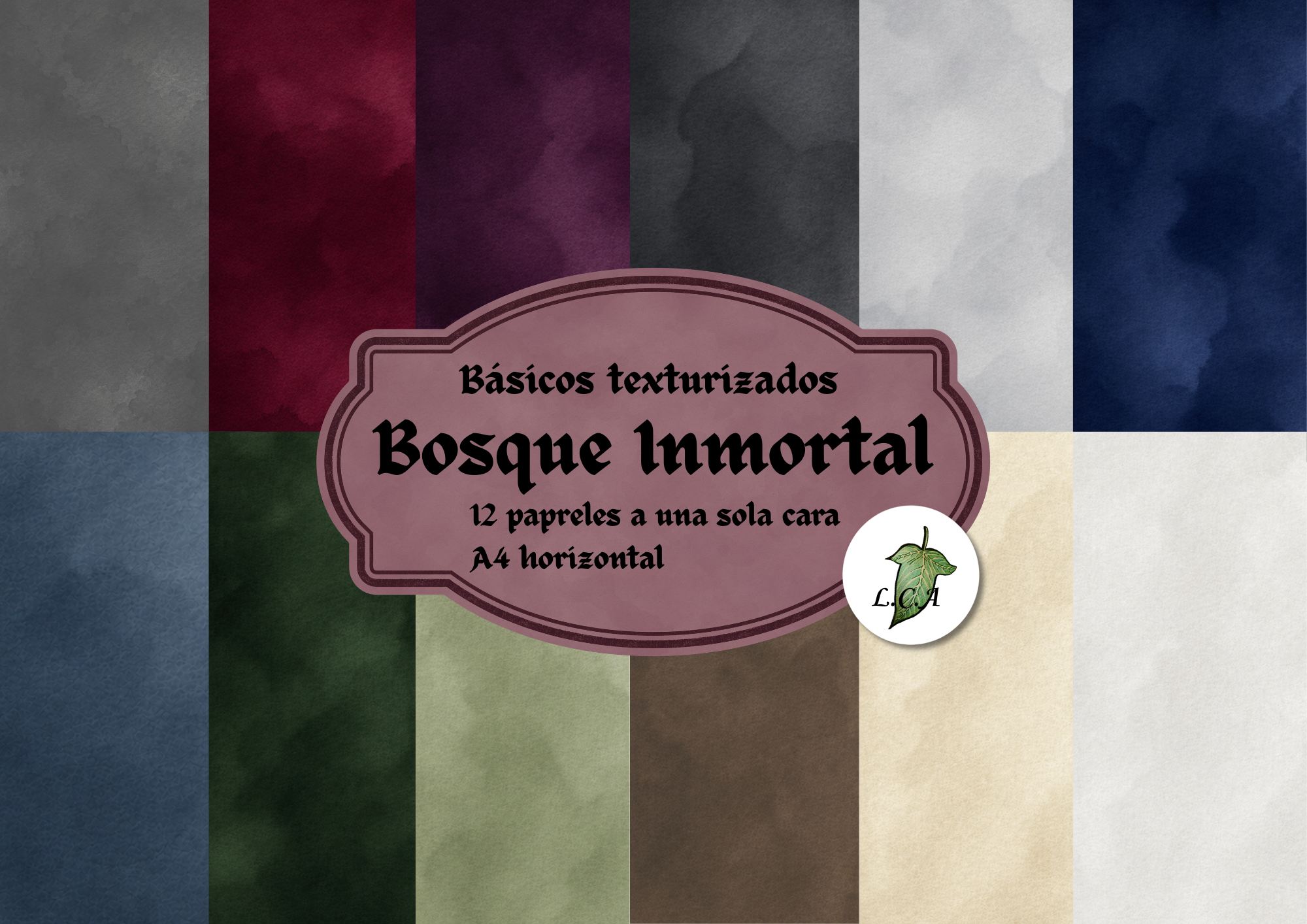 Básicos(digitales) texturizados Bosque inmortal