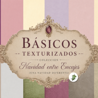 Basicos texturizados (impresos) Navidad entre encajes